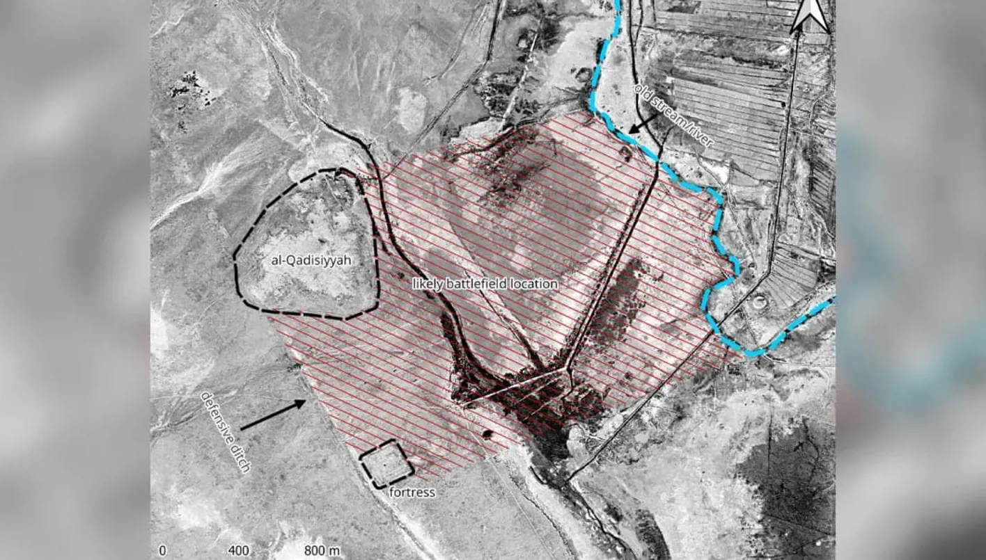 صور الأقمار الصناعية تكشف موقع معركة القادسية في العراق