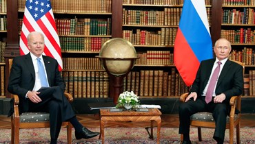 الرئيسان الروسي فلاديمير بوتين والأميركي جو بايدن خلال قمة جنيف، حزيران 2021 - "أ ف ب"