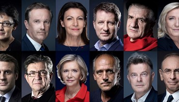 أبرز المرشّحين للانتخابات الرئاسية الفرنسية (أ ف ب).