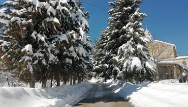 الثلوج في لبنان. 