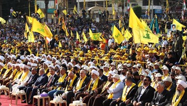 المهرجان الانتخابي لـ"حزب الله" المقام في صور والنبطية.