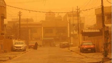 العاصفة الترابيّة في العراق.