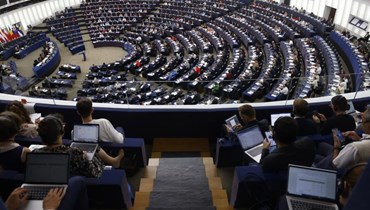 البرلمان الأوروبي خلال جلسة عامة في ستراسبورغ شرق فرنسا (14 أيلول 2022، أ ب). 