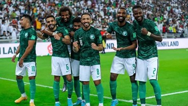 لاعبو المنتخب السعودي.