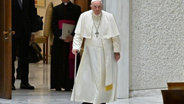 البابا فرنسيس (أ ف ب).