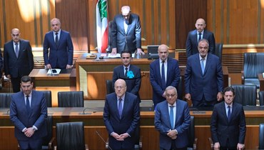 الجلسة التشريعية التي  قرّرت الانتخابات أوّل من أمس (نبيل إسماعيل).