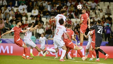 من لقاء لبنان وطاجيكستان في كأس آسيا